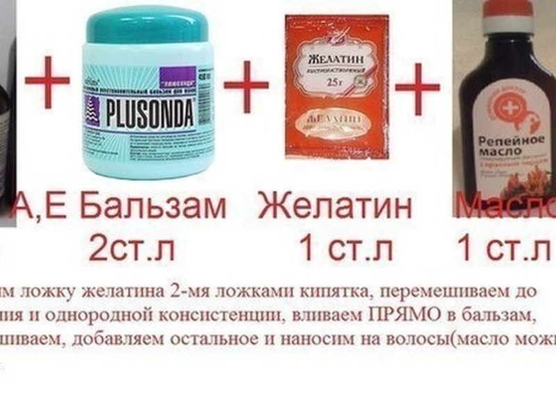 Рецепт ламинирования волос Ингредиенты для ламинирования